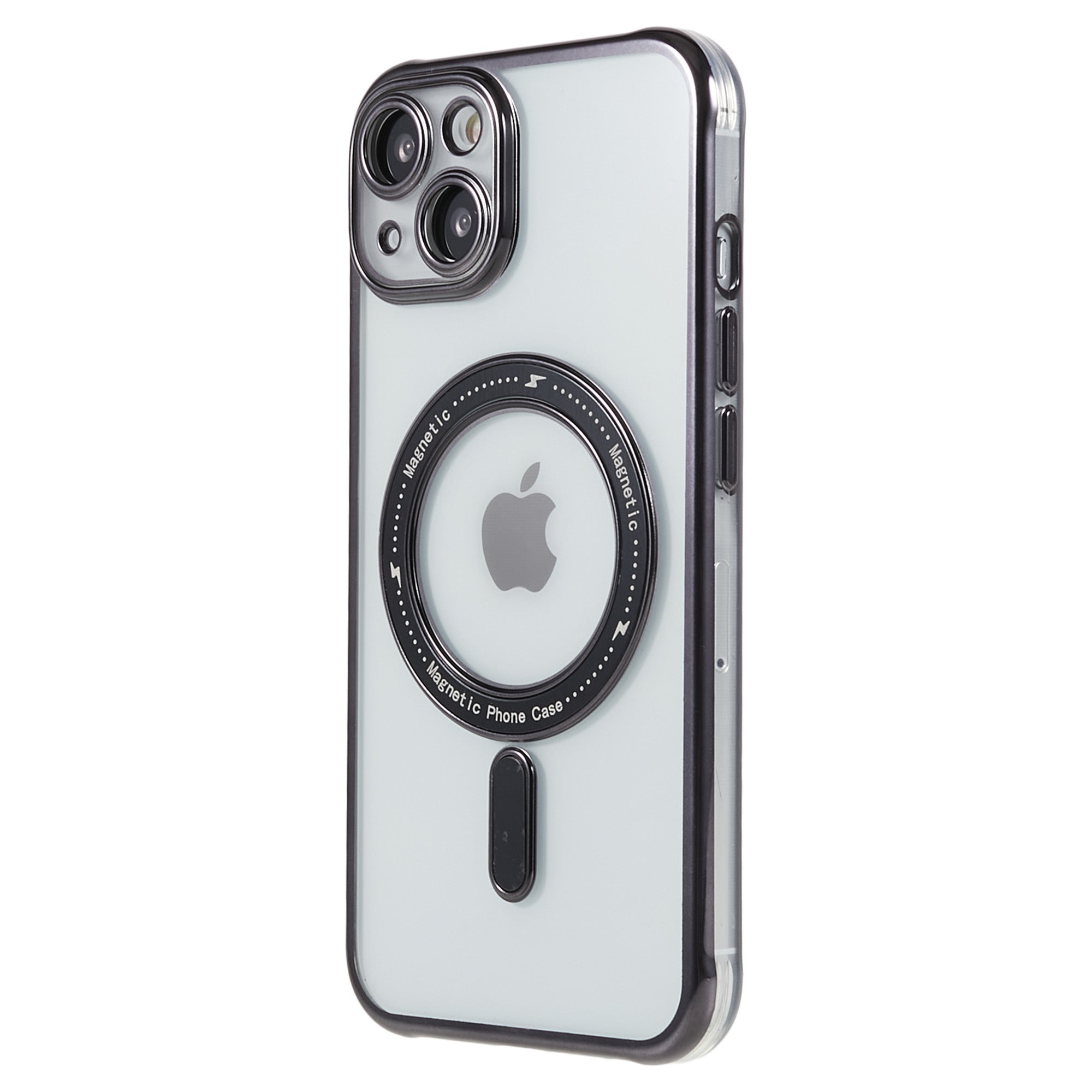 For iPhone 13 6.1 inch Magnetic Soft TPU Phone Case Transparent Electroplated Back Cover Compatible with MagSafe For iPhone 13 6.1 inch Magnetic Soft TPU Phone Case Transparent Electroplated Back Cover Compatible with MagSafe